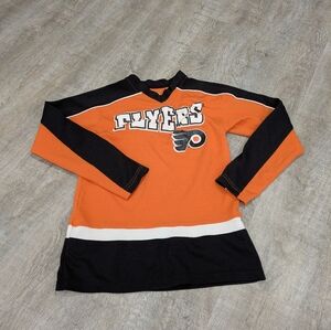 NHL Philadelphia Flyers Long Sleeve Top Size Medium 10/12